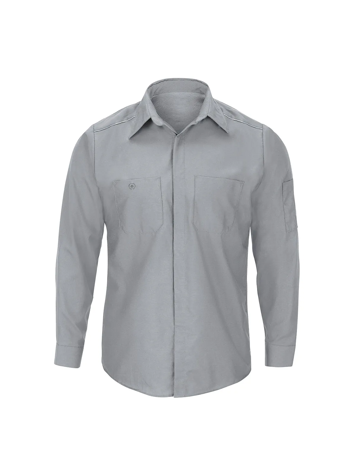 Men's Long Sleeve Pro Airflow Work Shirt - SP3A - Grey