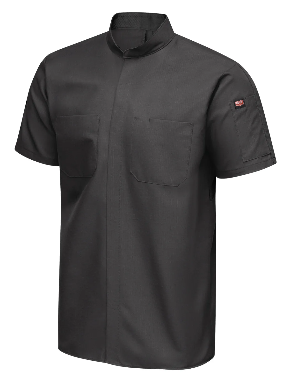 Men's Short Sleeve Two Tone Pro  Work Shirt with OilBlok and MIMIX™ - SX46 - Charcoal