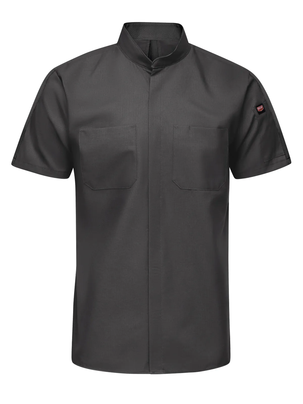 Men's Short Sleeve Two Tone Pro  Work Shirt with OilBlok and MIMIX™ - SX46 - Charcoal