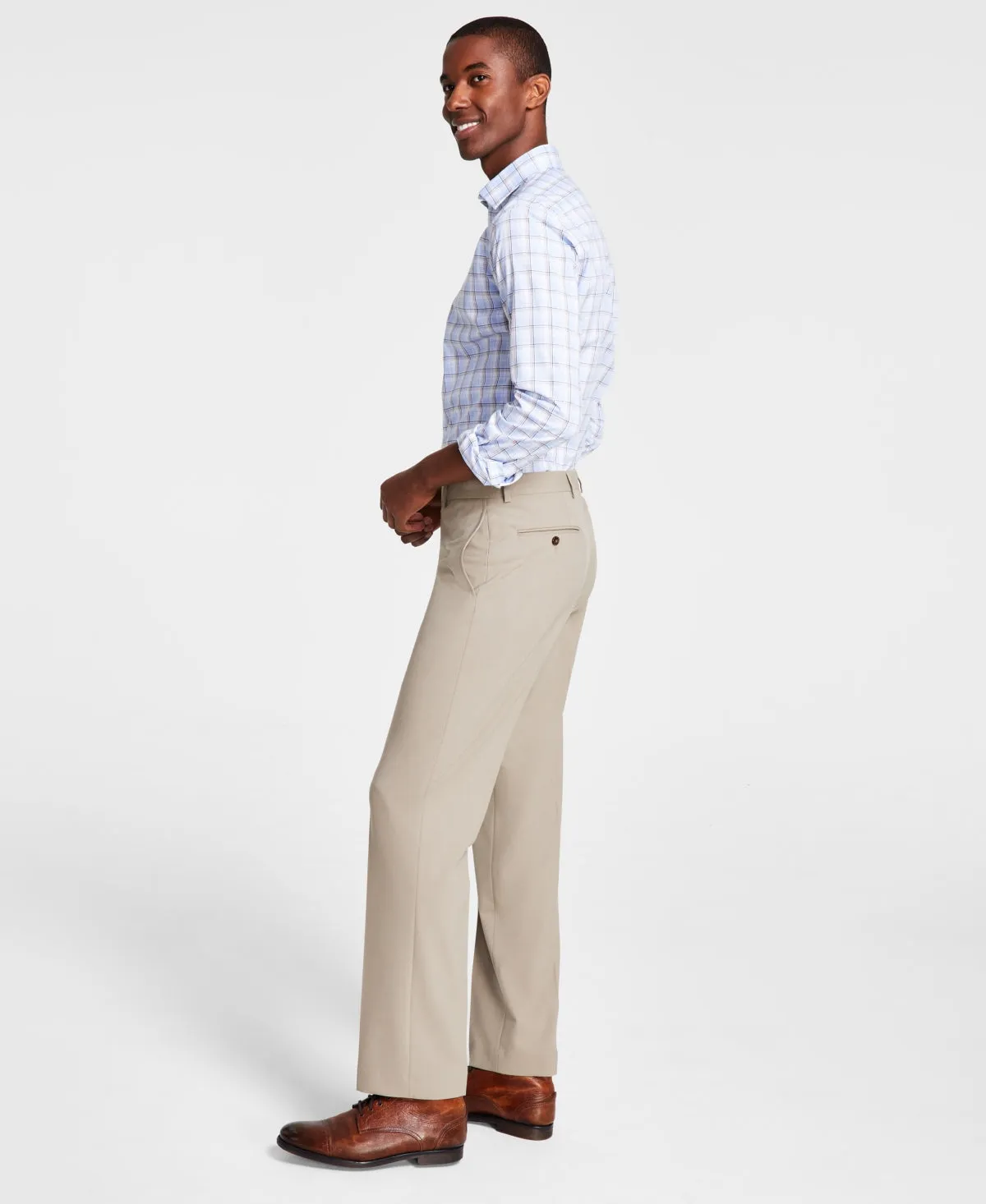 Michael Kors Mens Classic fit Dress Pants 36 / 29 Beige Solid