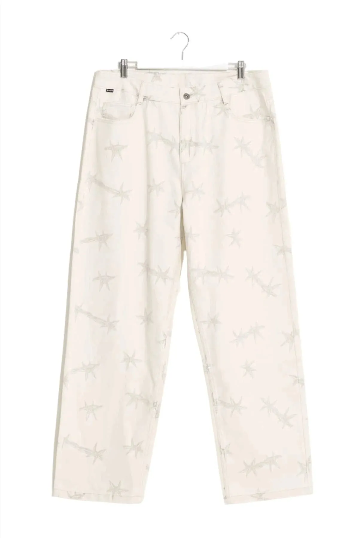 MISFIT PUBLIC HOUSES BARB DENIM PANT - WASHED WHITE