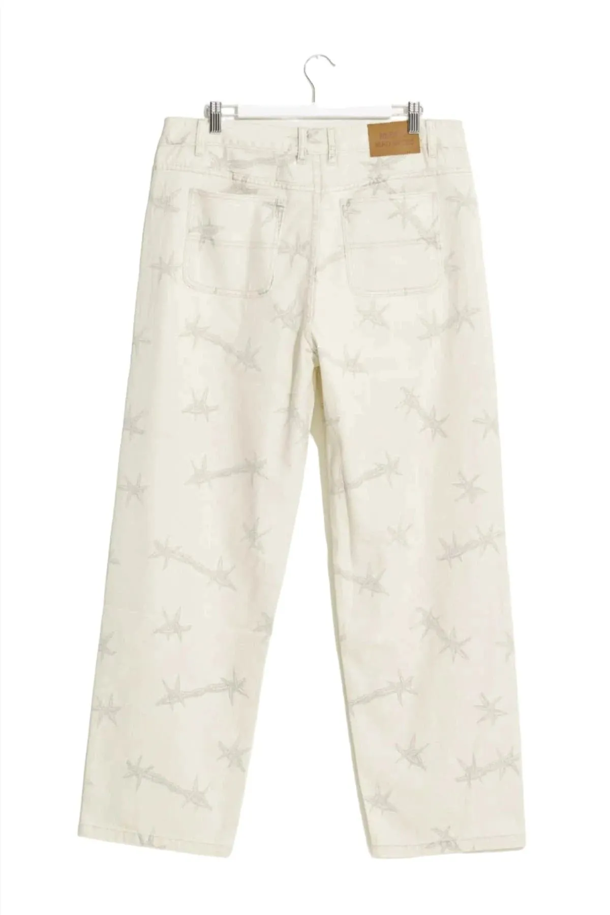 MISFIT PUBLIC HOUSES BARB DENIM PANT - WASHED WHITE