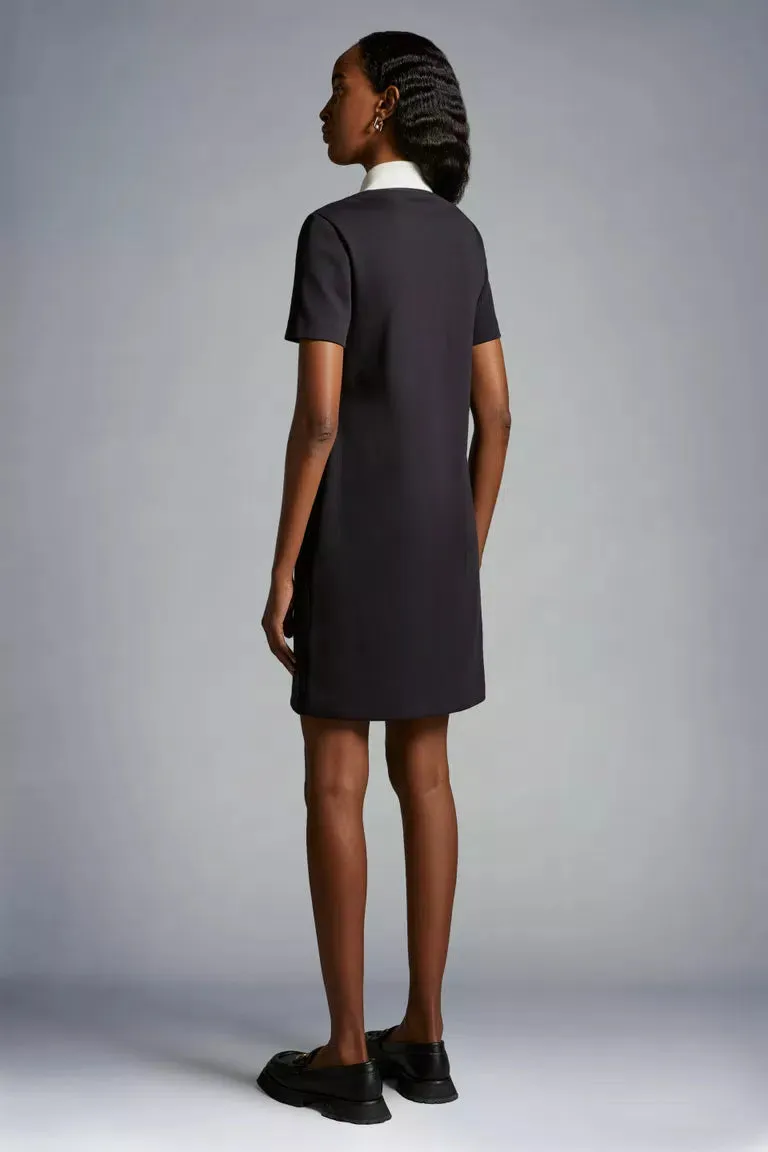 MONCLER POLO DRESS DARK BLUE