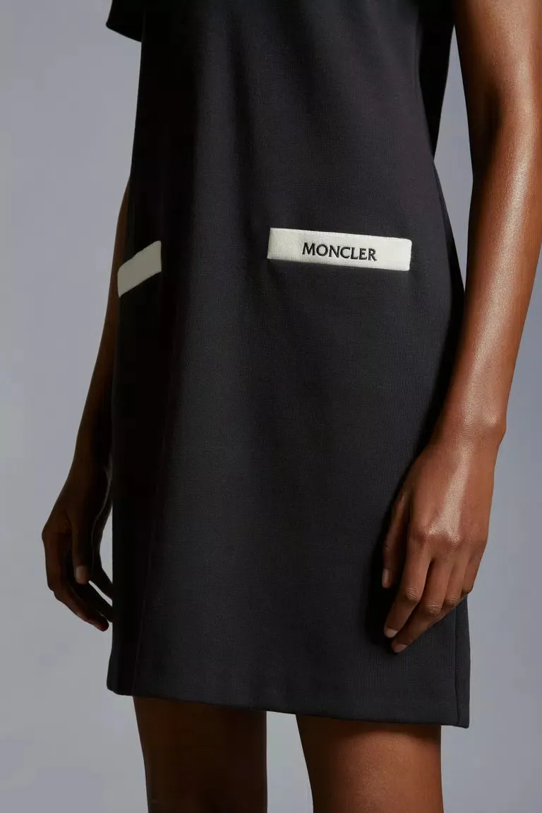 MONCLER POLO DRESS DARK BLUE
