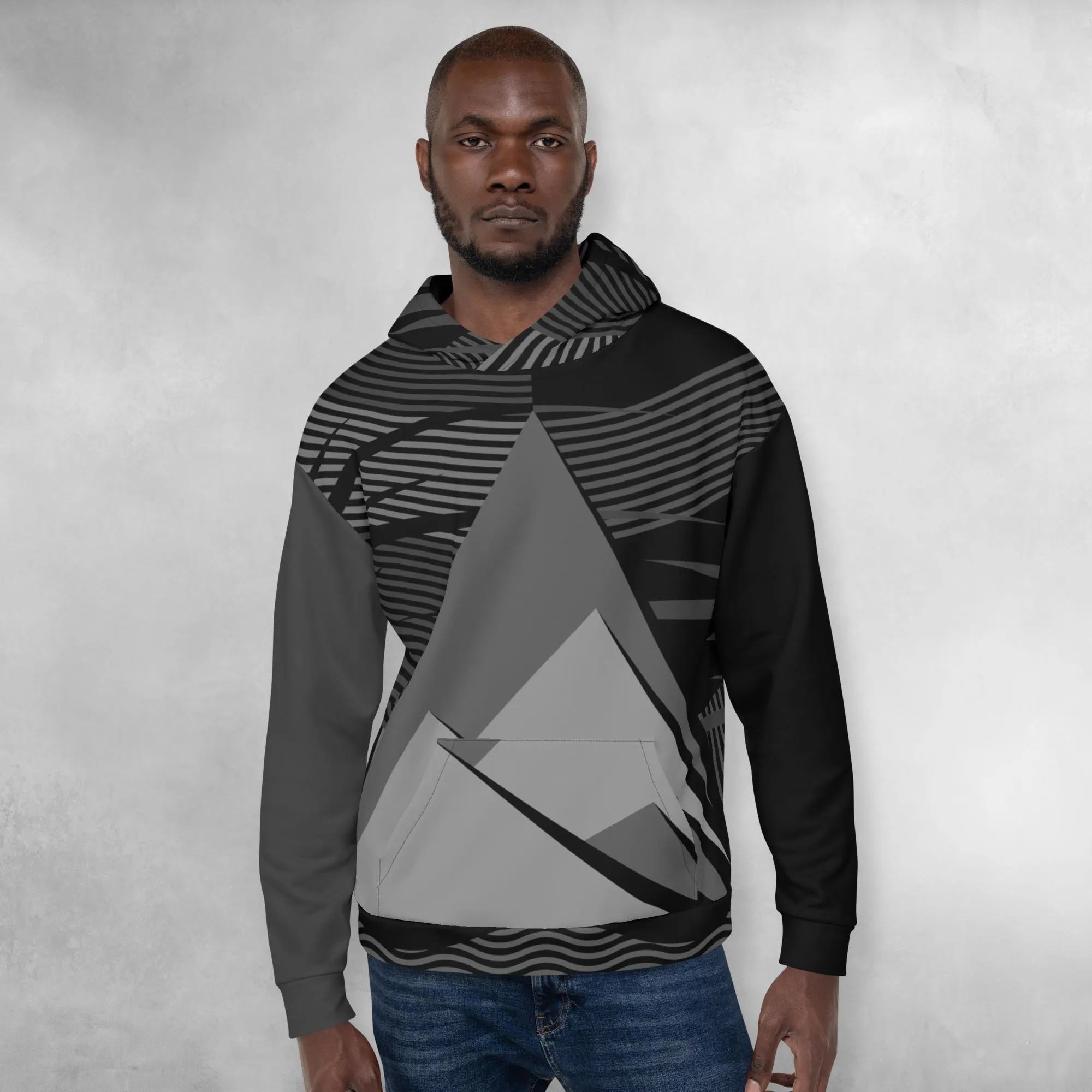Mountain in black & white - Hoodie