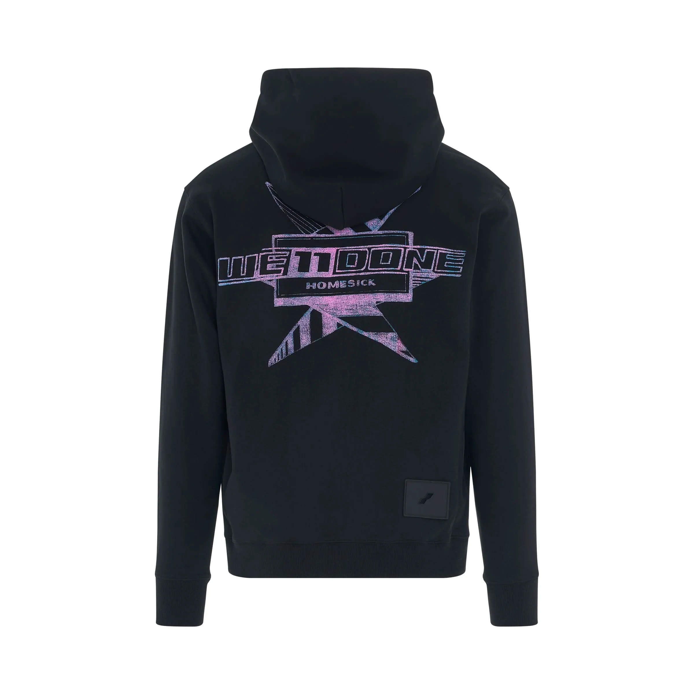Multi Colour Logo Hoodie in Black