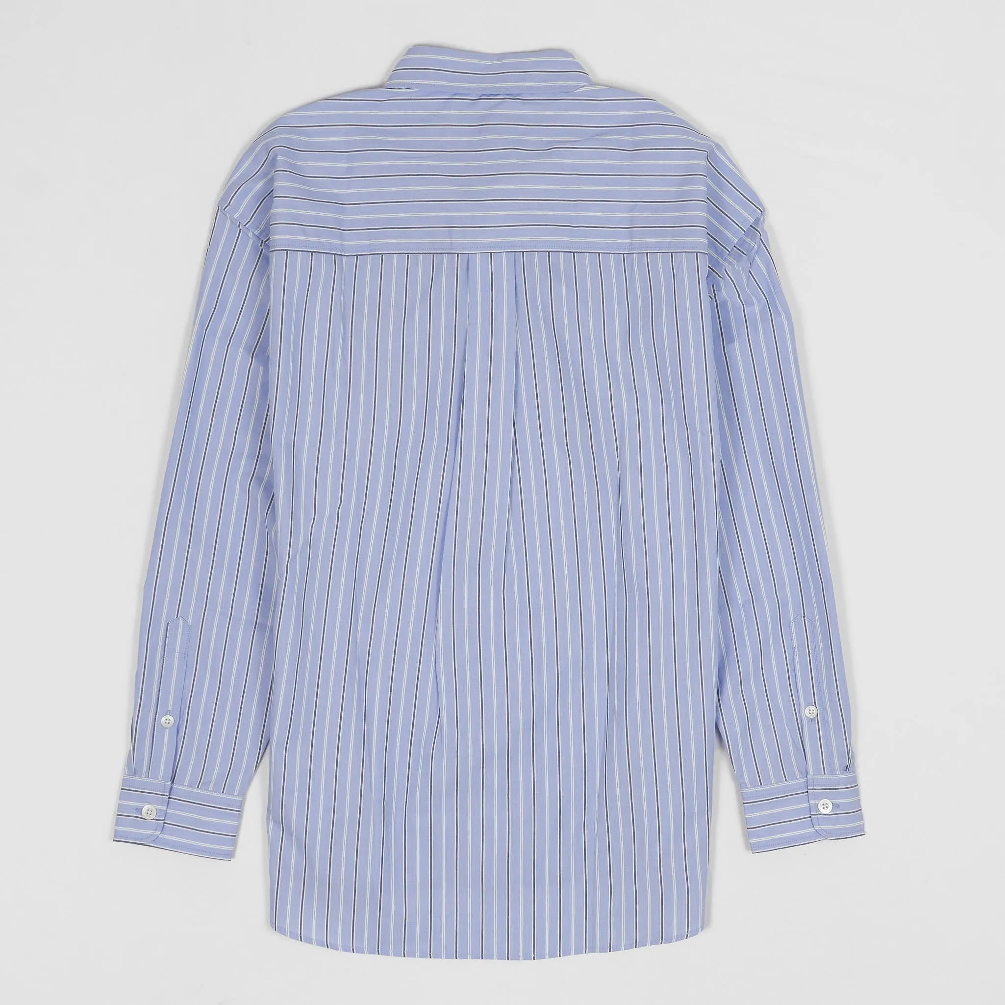 Neighborhood Embroidered Striped Long Sleeve Classic Shirt