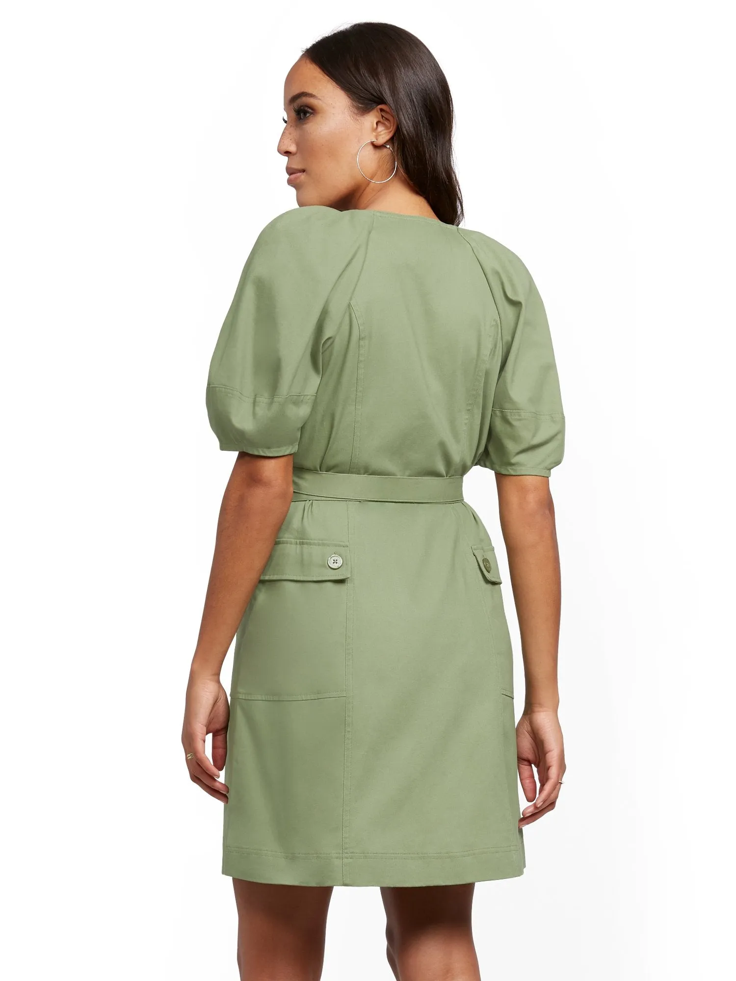 Olive Shirtdress
