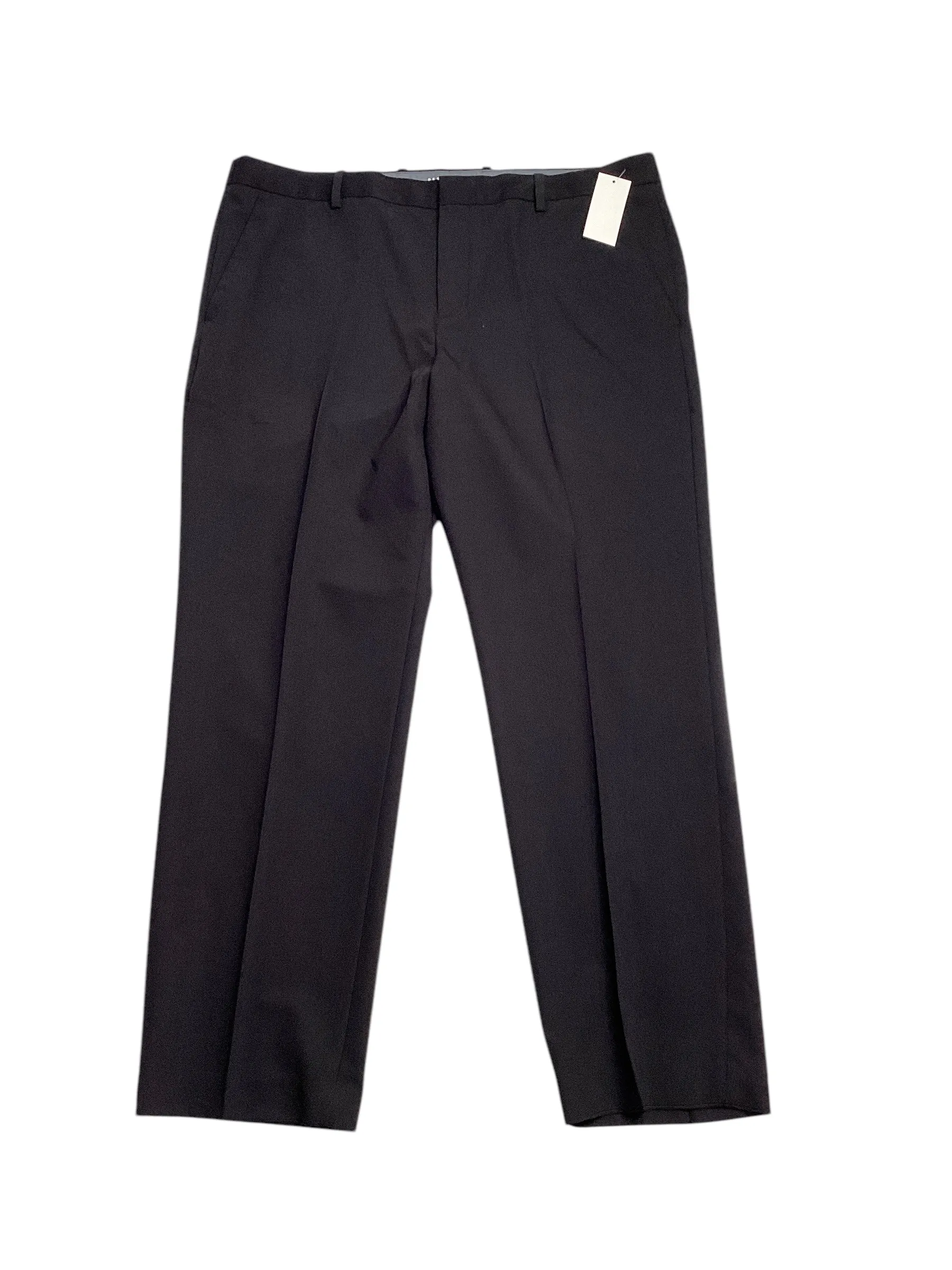 Perry Ellis Portfolio Mens Modern fit Dress Pants Pants 38 / 30 Black Solid