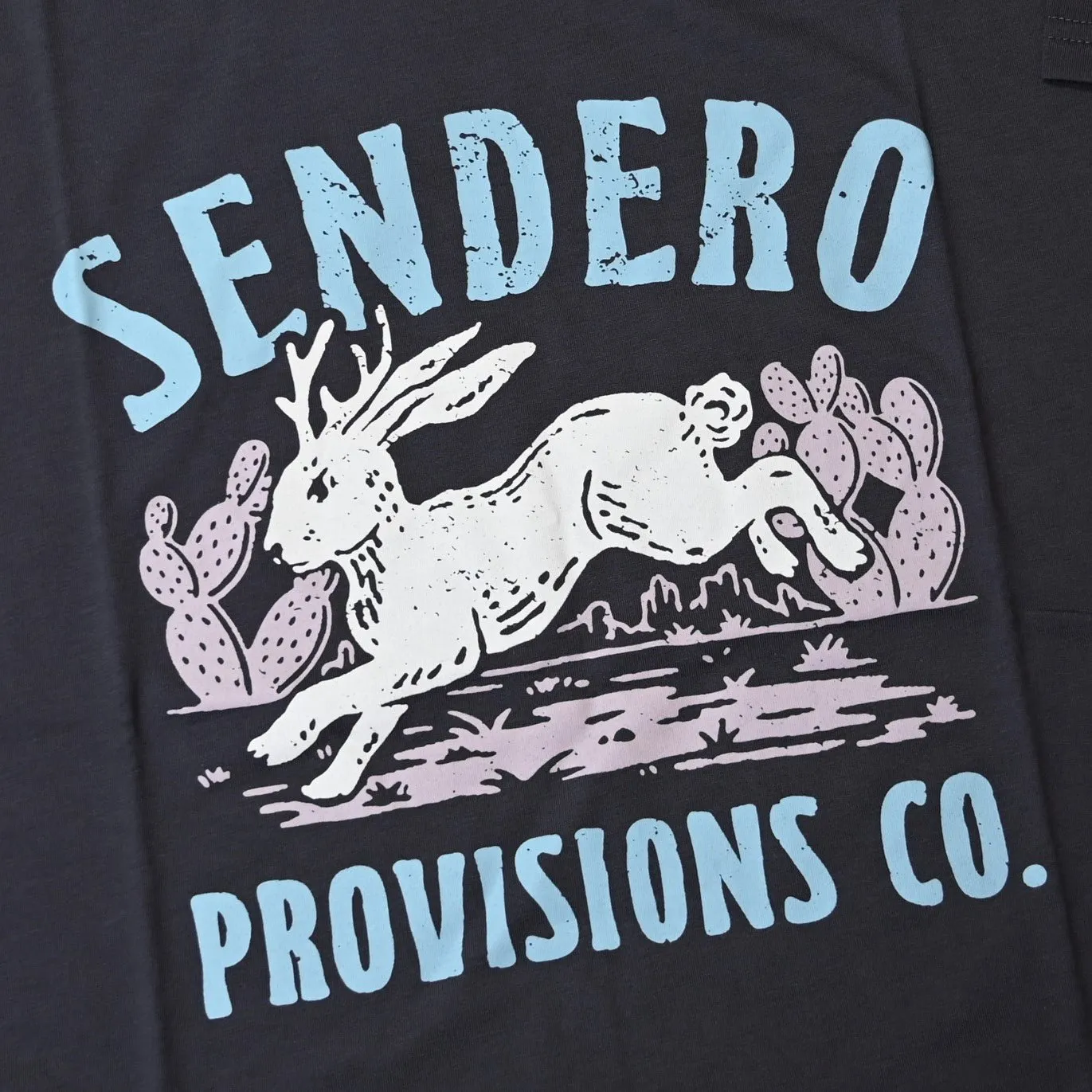 Peter Jackalope Crop Tee Vintage Black