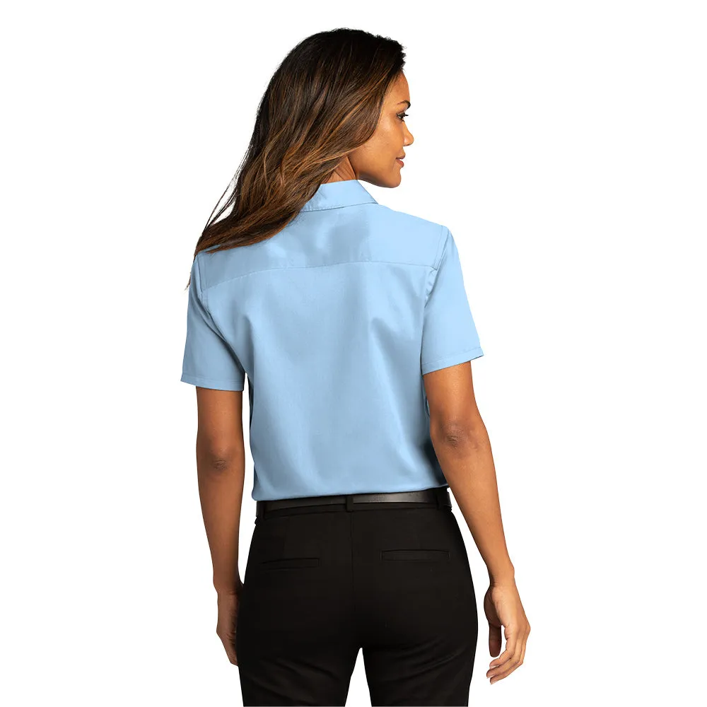 Port Authority® Women's Short Sleeve SuperPro React ™ Twill Shirt - Cloud Blue