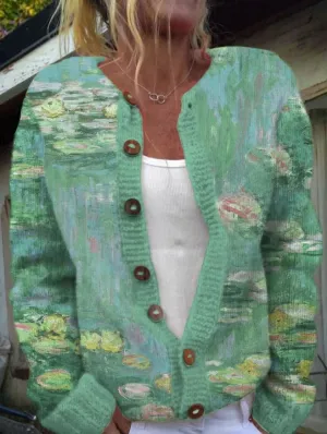 Qwen | Green Cardigan