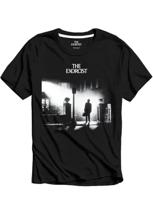 Retro Movies The Exorcist Poster T-Shirt Black