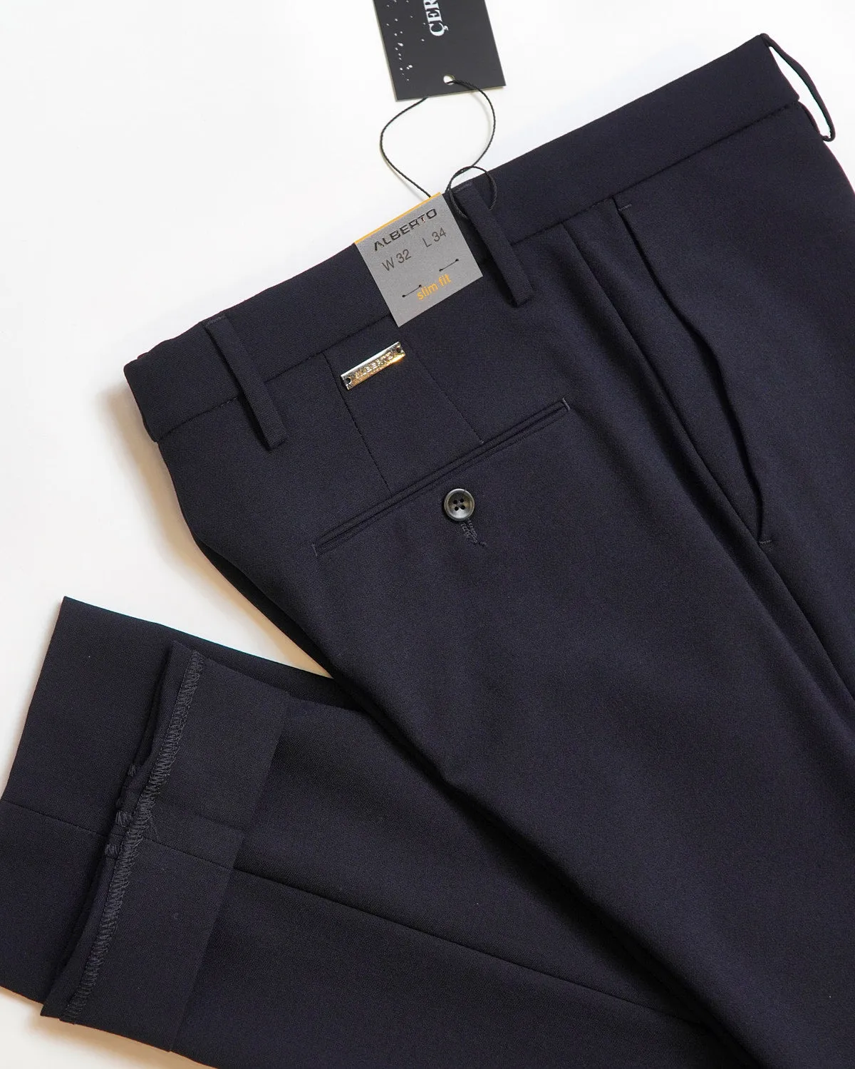 Rob-Z Navy Ceramica Dress Pant