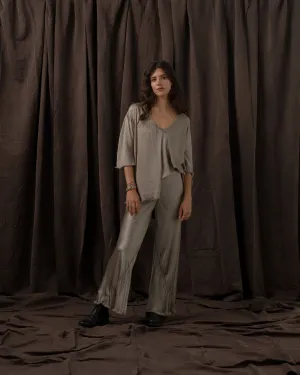 Short Milano Pants Rayon Pewter
