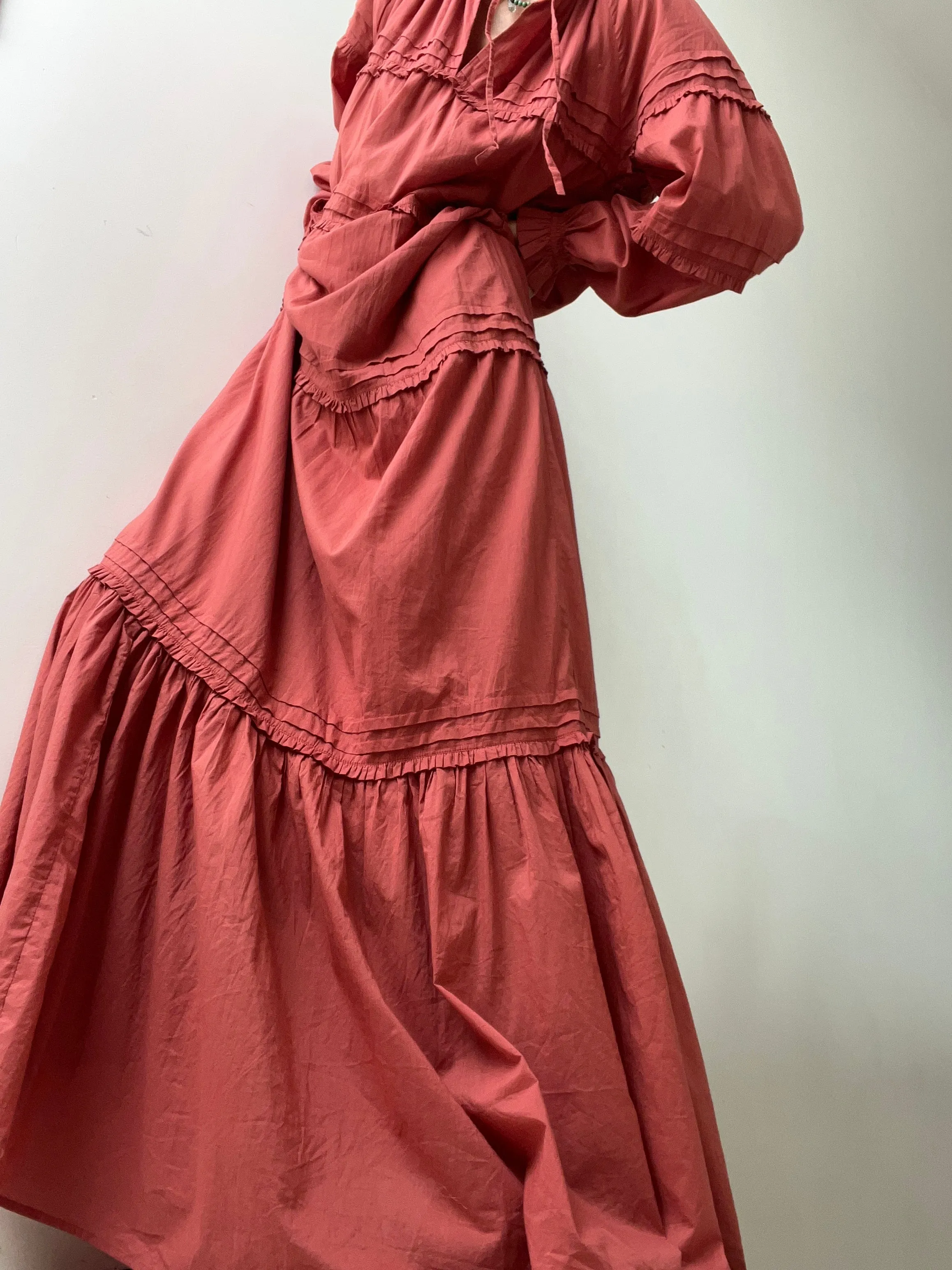 Skall Studio Aster Dress Terracotta