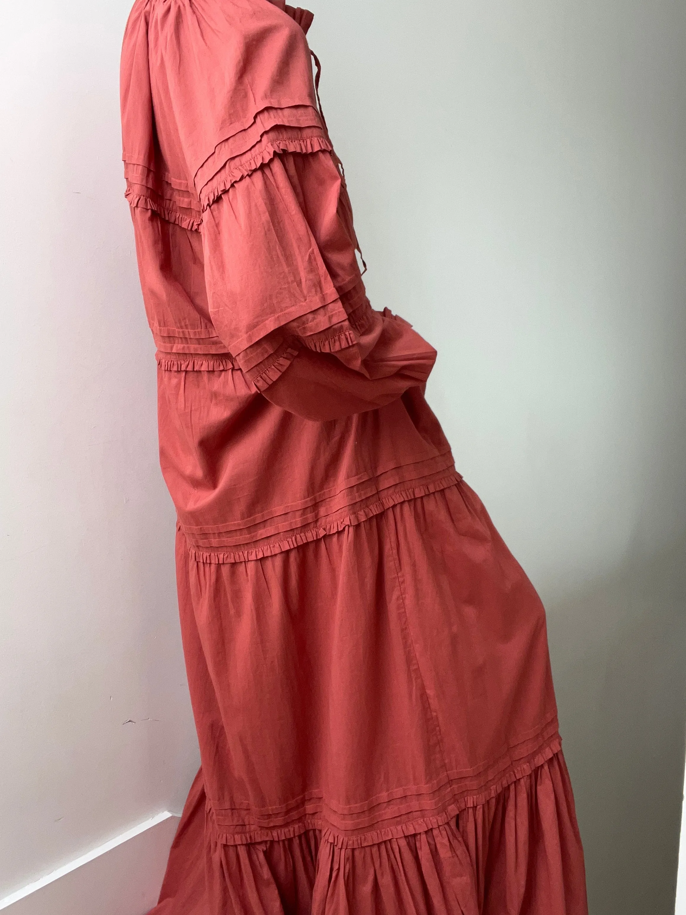 Skall Studio Aster Dress Terracotta