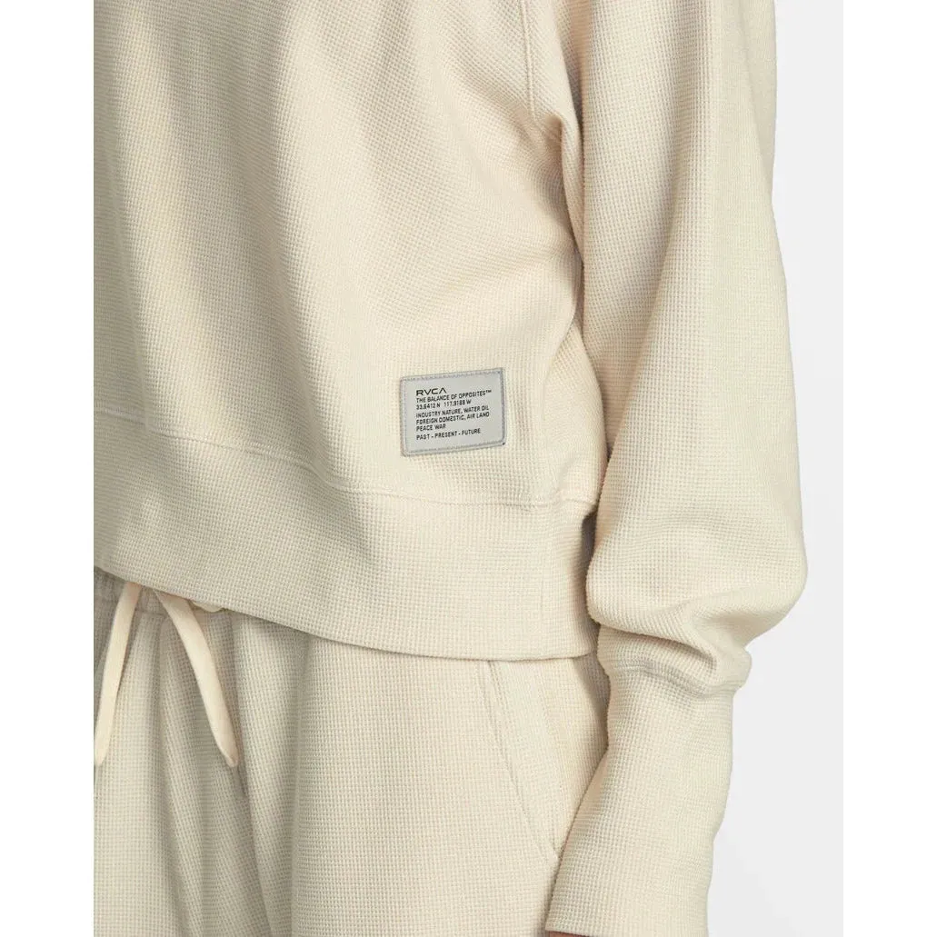 Sofie Waffle Mock Neck Sweater - RVCA