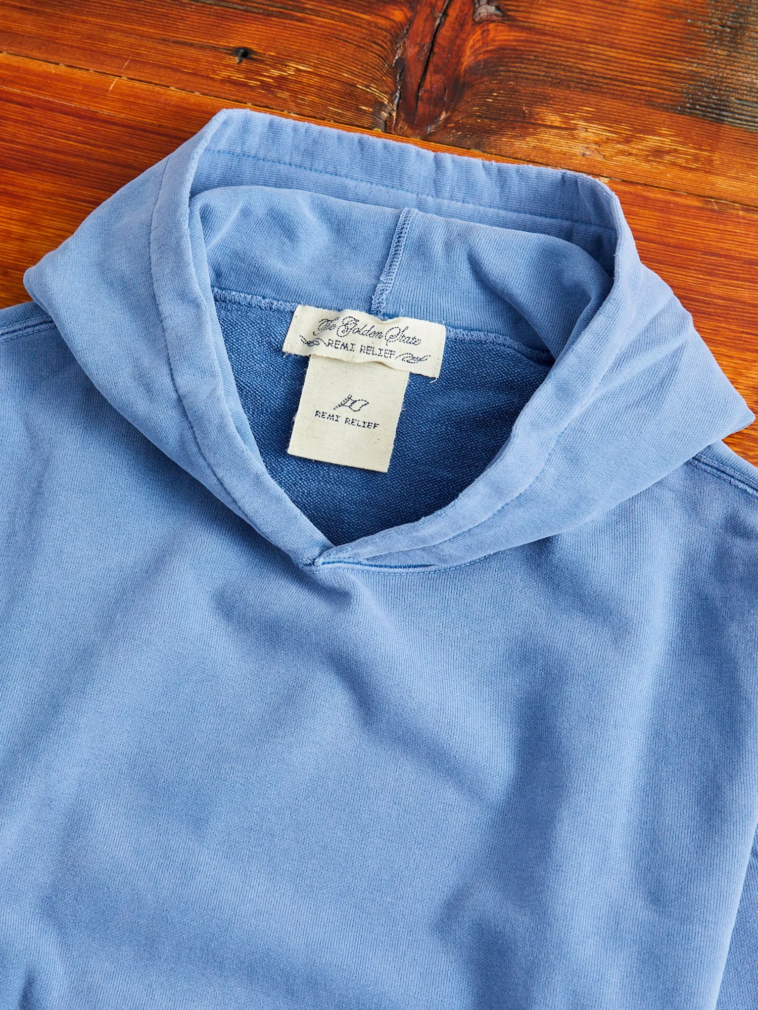Special Finish Pullover Hoodie in Blue