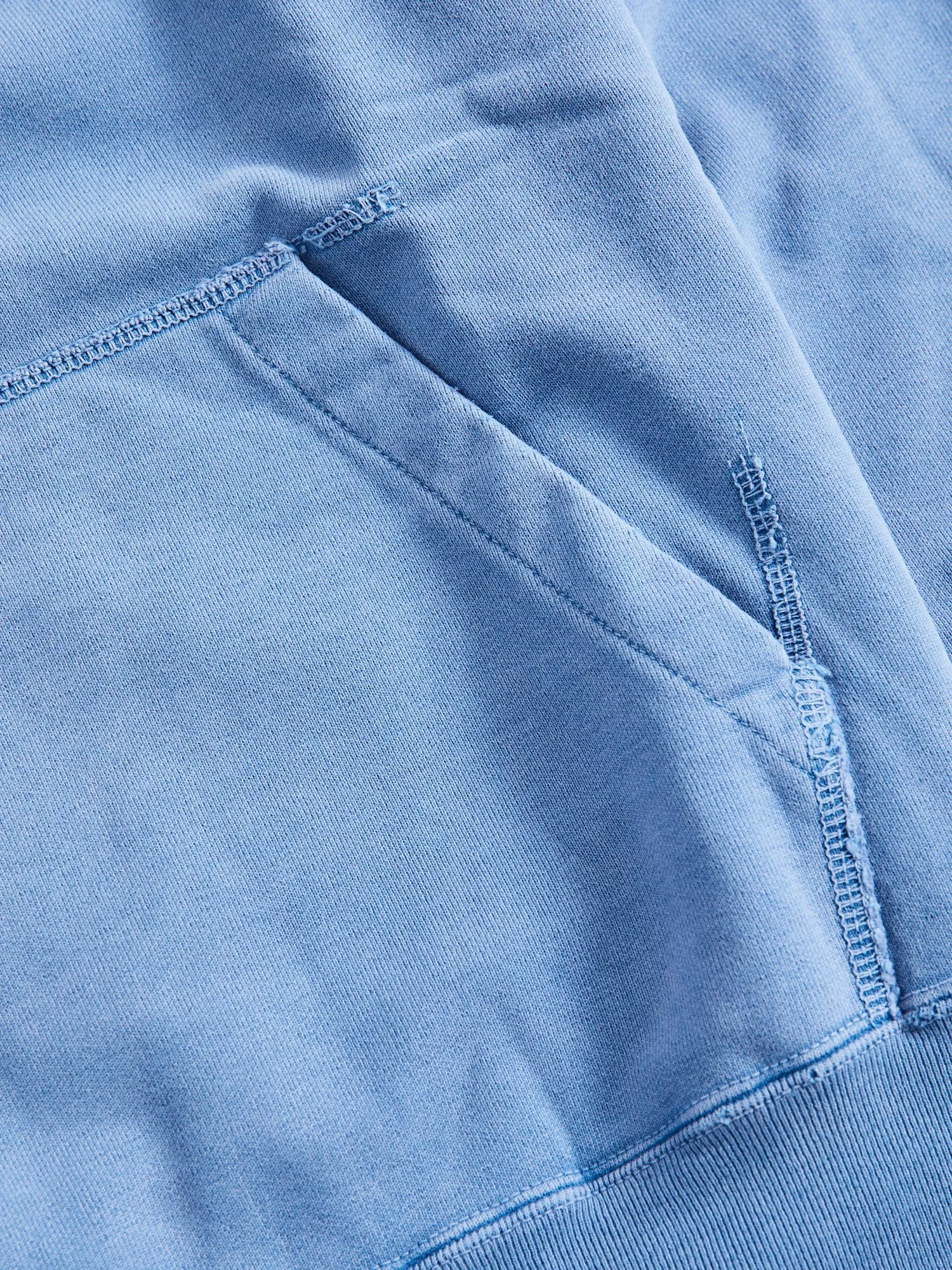 Special Finish Pullover Hoodie in Blue