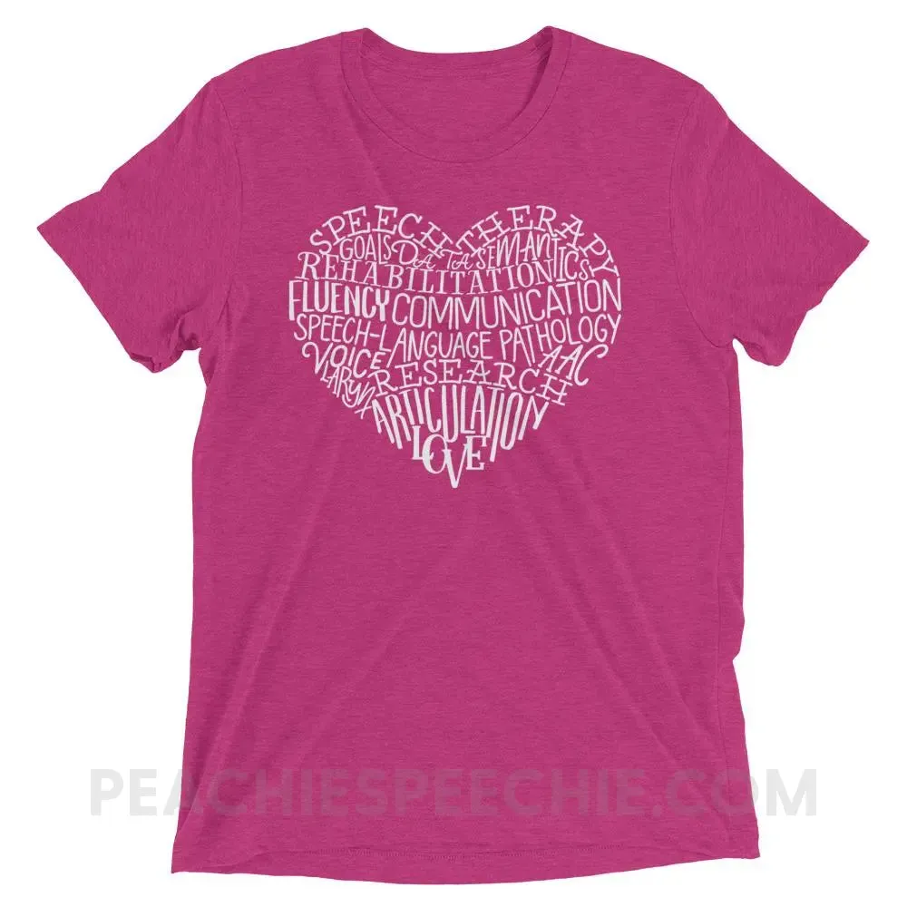 Speech Heart Tri-Blend Tee