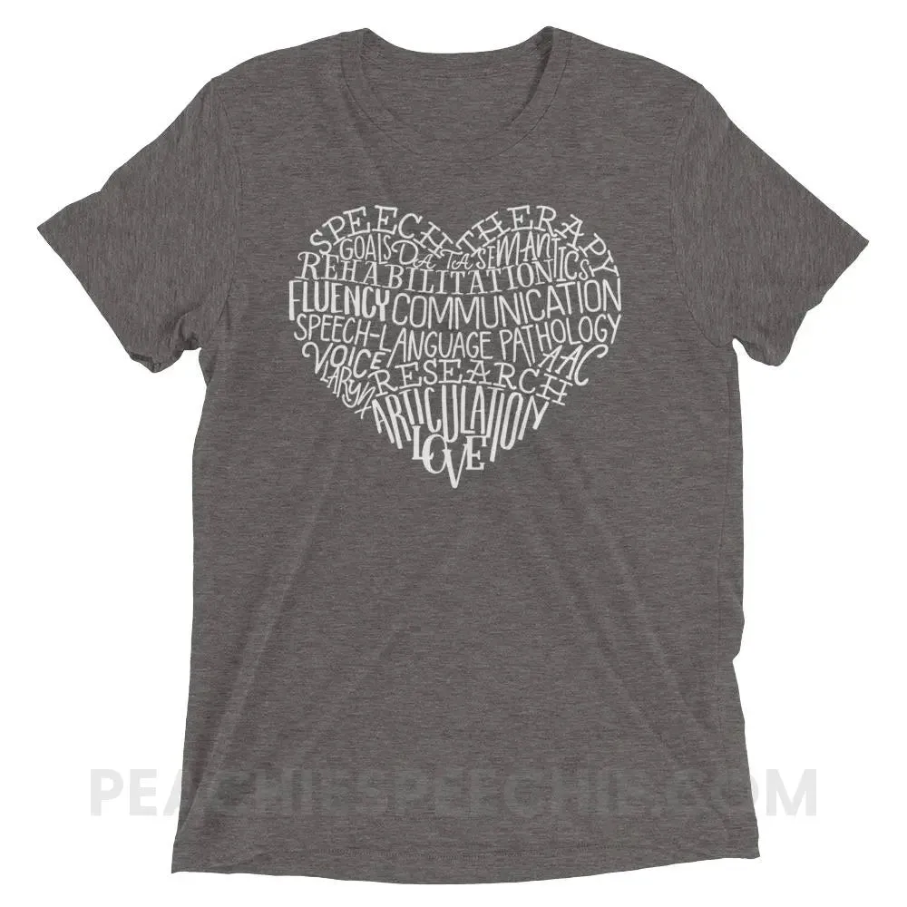 Speech Heart Tri-Blend Tee