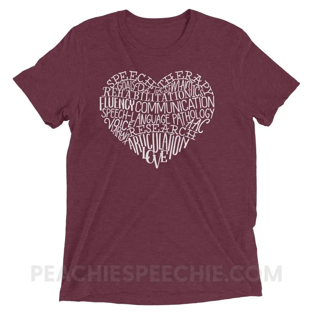 Speech Heart Tri-Blend Tee