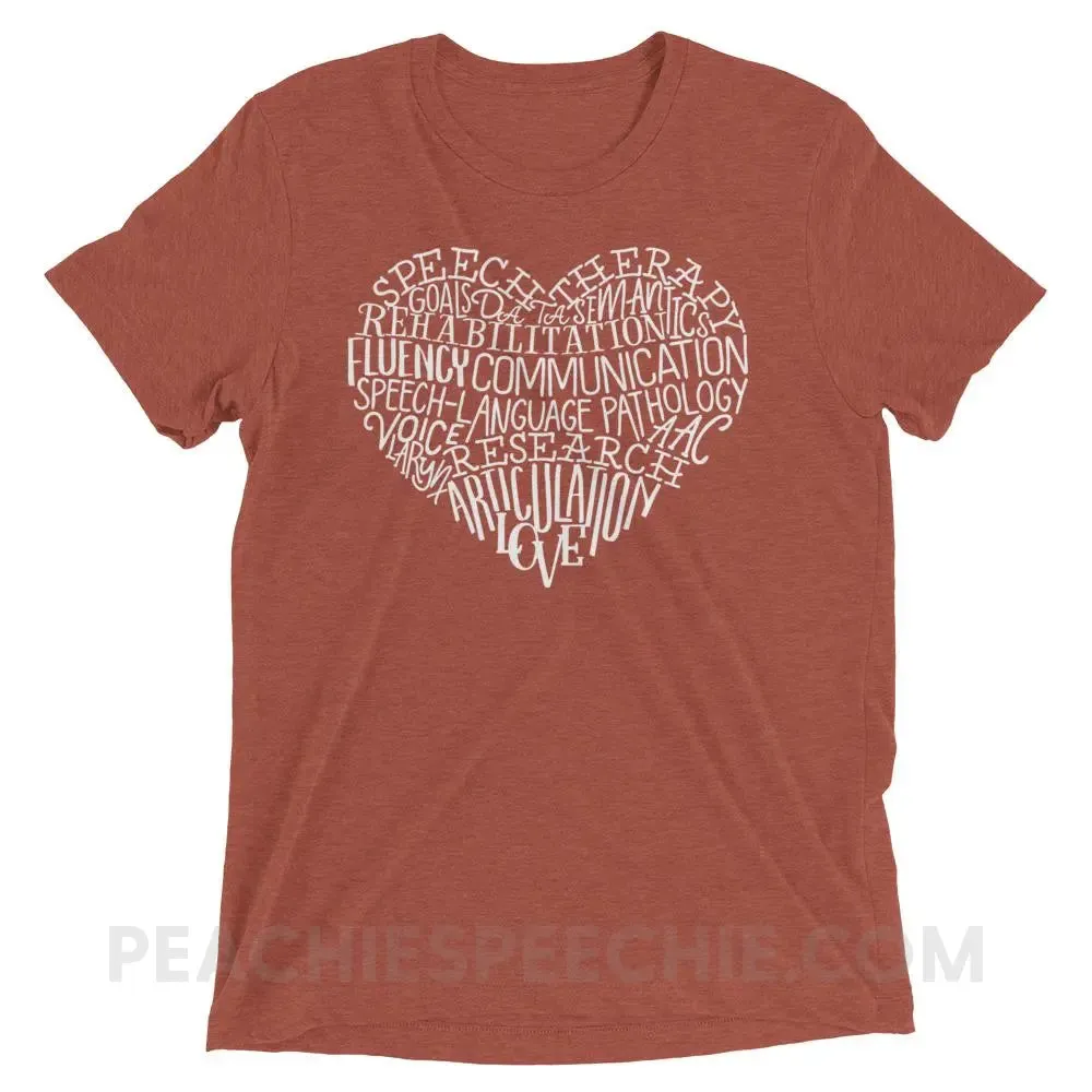 Speech Heart Tri-Blend Tee