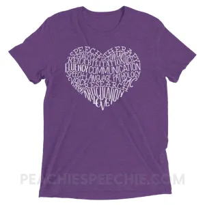 Speech Heart Tri-Blend Tee