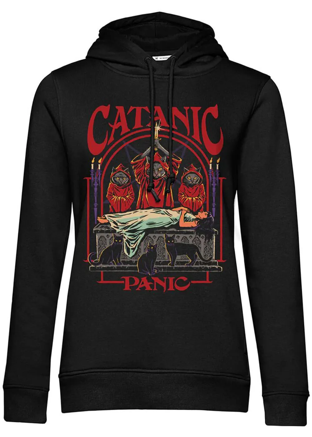 Steven Rhodes Catanic Girly Hoodie Black