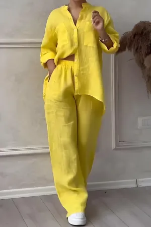 Susie | Casual and comfortable linen top and pants set