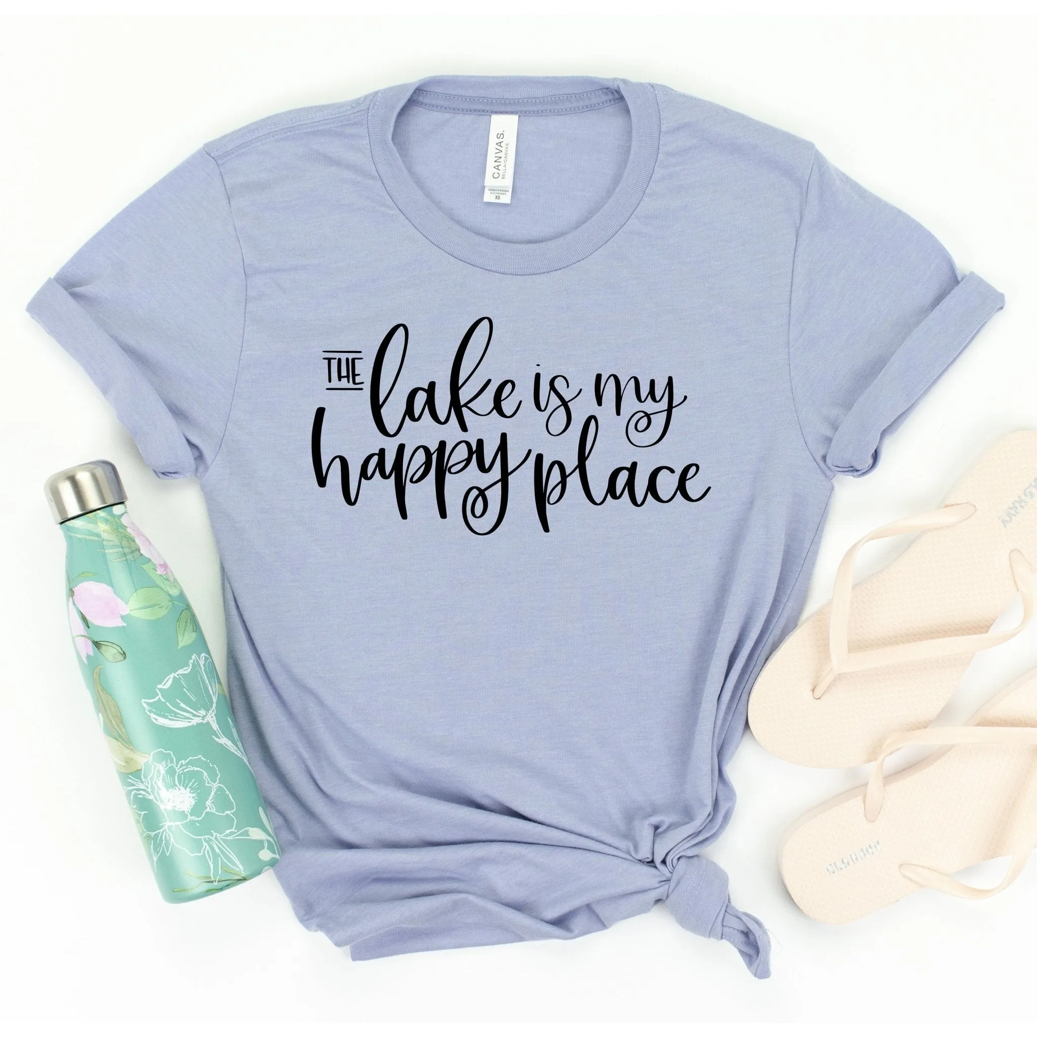 The lake is my happy place t-shirt