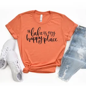 The lake is my happy place t-shirt