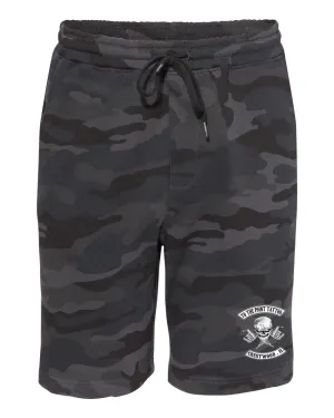 To The Point Tattoo "OG" Midweight Fleece Shorts w/Pockets - Black Camo
