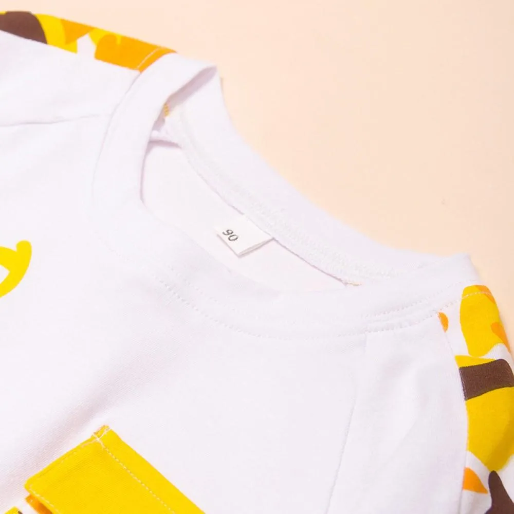 Toddler Boys Letter Printed Long Slever top & Pants Boy Wholesale Clothing