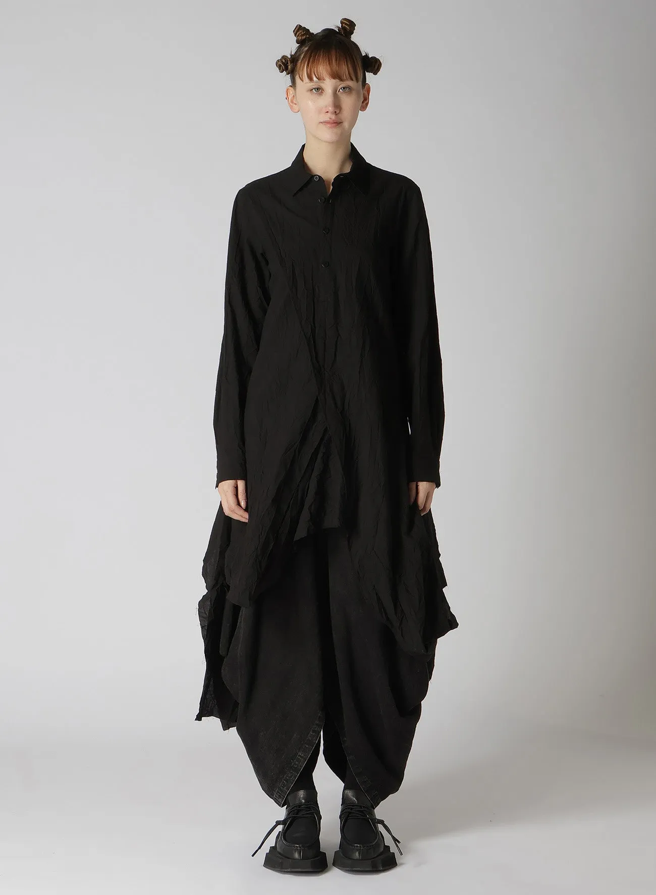 WASHER TYPEWRITER BOX HEM SHIRT