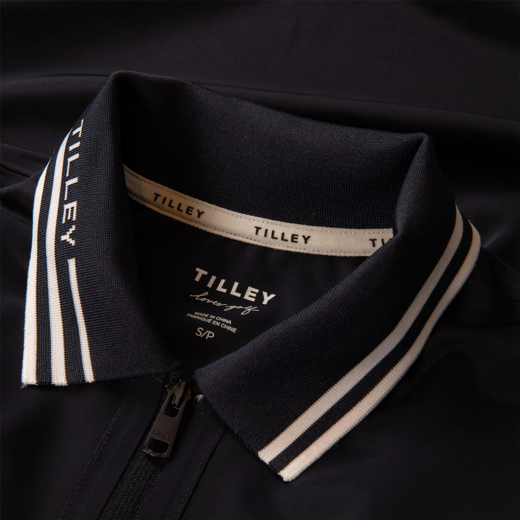 Womens Polo Dress Navy/White - AW24