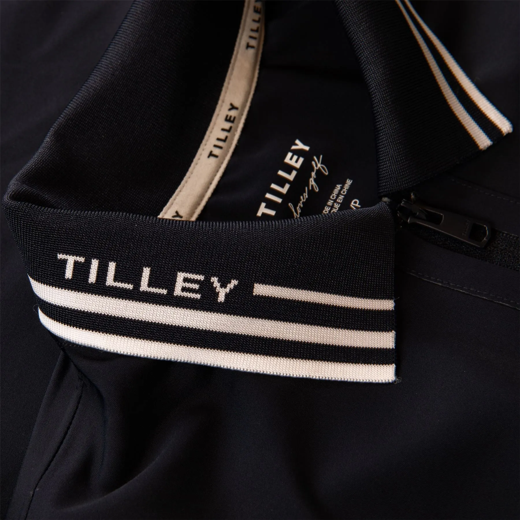 Womens Polo Dress Navy/White - AW24