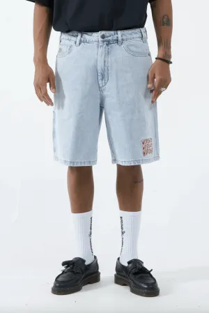WORSHIP SUPPLIES LOUNGER DENIM SHORT - VANISH BLUE