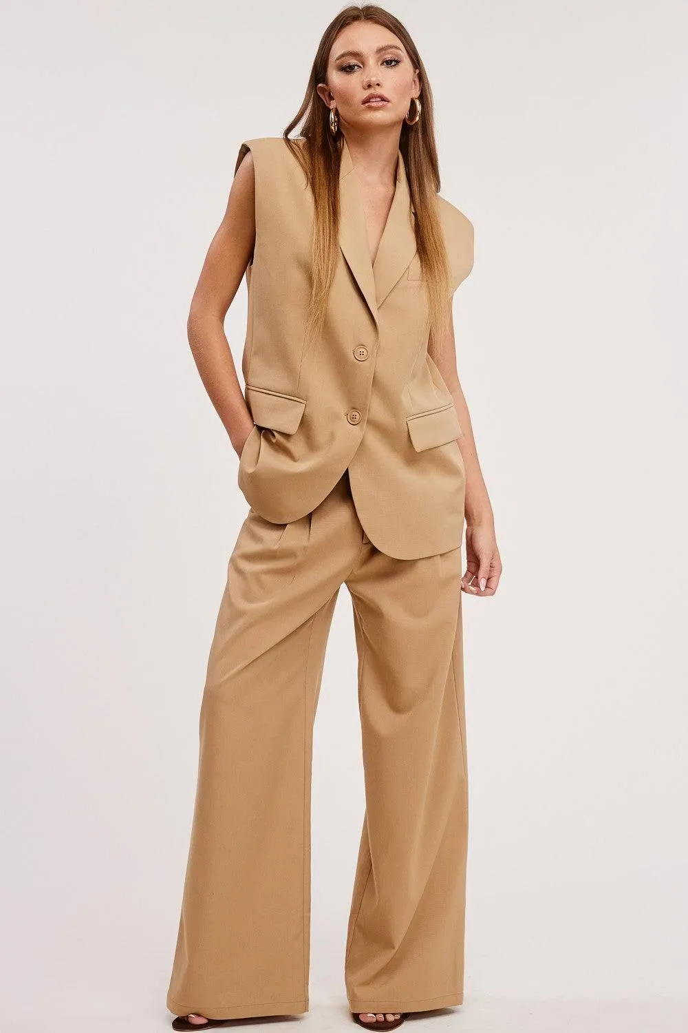Yay Tay Chic Sleeveless Jacket  Vest