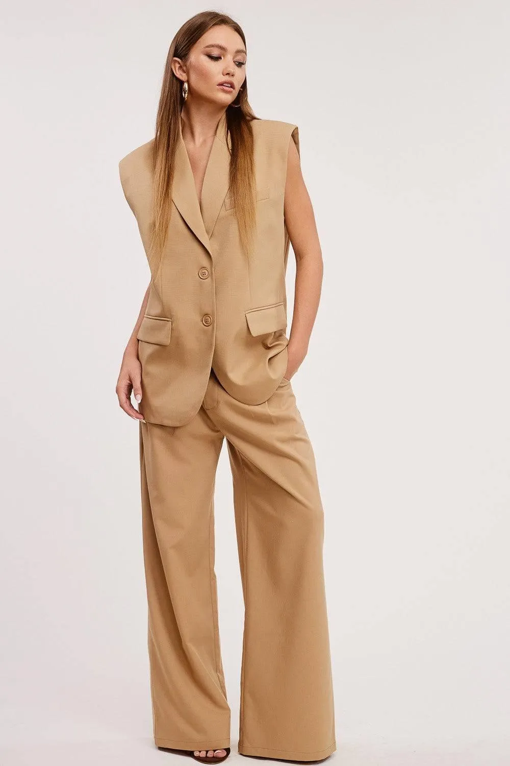 Yay Tay Chic Sleeveless Jacket  Vest